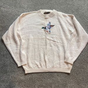VINTAGE FIELD & STREAM DUCK HUNTING SWEATER